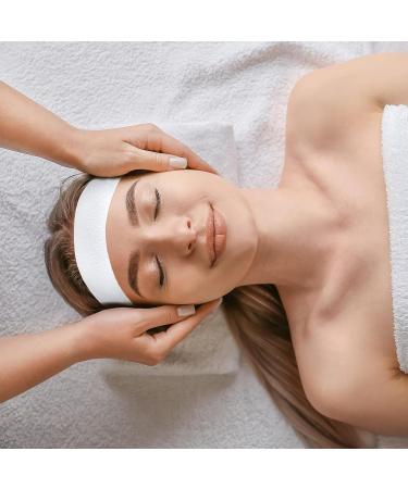SYXLS Disposable Non-Woven Fabric Headband Adjustable Elastic Velcro Headband Large Quantity Makeup Spa Headband Waterproof Facial Beauty Headband Disposable Elastic Headband Essential Household - Buy Online on GoSupps.com