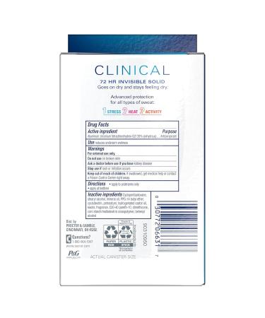 Buy Secret Clinical Strength Invisible Solid Antiperspirant for Women - Stress Response Twin Pack (3.2oz Total) - International Shipping Available - Buy Online on GoSupps.com