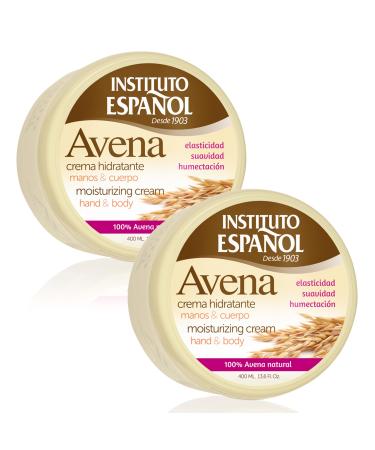 Instituto Español Oats Moisturizing Body Cream | Women Men Body Cream | Treatment and Elasticity for Dry, Chapped Skin | Ideal for the Whole Family | Pack of 800 ml