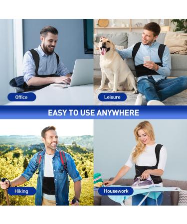 Adjustable Back Brace Posture Corrector for Men & Women - Pain Relief & Support for Scoliosis Hunchback - Medium (Waist 34-41 Inch - Buy Online on GoSupps.com