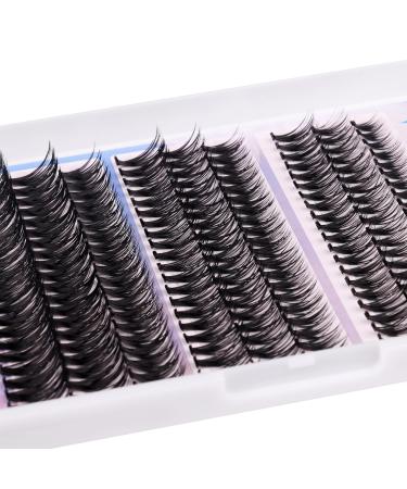 Self Adhesive Eyelashes Kit | 180 Reusable Cluster Lashes - No Glue Mixed Lengths 8-18mm | 30D 40D 50D | Includes Tweezers | International Shipping Available - Buy Online on GoSupps.com