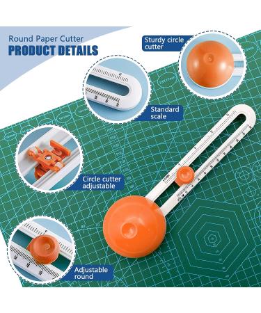 Circle Cutter  Circular Paper Cutter Circle Paper Trimmer Rotary Cutter Craft Supplies  Round Cutting Knife Cards Cutters ( Orange ) - Buy Online on GoSupps.com