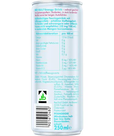  Red Bull Red Bull Energy Drink Sugarfree Disposable (1 x 250 ml) - Buy Online on GoSupps.com