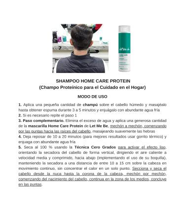 Let Me Be Protein Home Care Shampoo - Post Blowdry Care 240ml | International Shipping Available - Buy Online on GoSupps.com