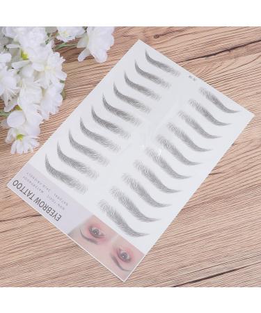 Lot de 2 Autocollants de Transfert pour Sourcils en Relief Noirs Faux Sourcils R alistes sans Irritation Application Rapide Maquillage Naturel Adapt s D butants et Usage - Buy Online on GoSupps.com