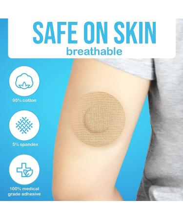 JJ CARE Libre Sensor Covers (Pack of 30) - Waterproof Adhesive Patches for Freestyle & Other Glucose Monitors - 16 Count - Buy Online on GoSupps.com