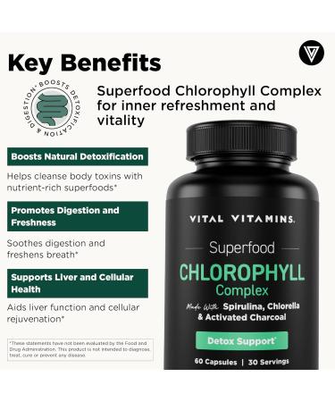Vital Vitamins Multi Collagen Peptides Powder + Chlorophyll Complex Capsules - Buy Online on GoSupps.com
