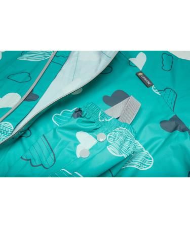 LittleLife Children's Waterproof All-In-One Puddle Rain Suit | Teal Clouds | 18-24 Months - Buy Online on GoSupps.com