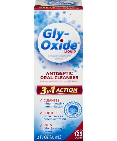Gly-Oxide Alcohol-Free Antiseptic Mouth Sore Rinse - 2 oz, Packaging May Vary - Buy Online on GoSupps.com