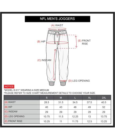 NFL Men's Jogger Pants - Active Basic Fleece Sweatpants with Arizona Cardinals Team Logo - International Shipping Available - Buy Online on GoSupps.com