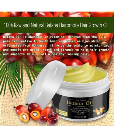 Raw Batana Oil for Hair Growth | 100% Natural & Organic | Prevents Hair Loss & Repairs Damaged Hair | 3.4 OZ - Dr. Sebi's Formula - Buy Online on GoSupps.com