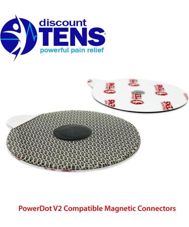 PowerDot 2.0 Compatible Electrodes with Magnetic Connector. 12 Premium PowerDot 2.0 Compatible Replacement Pads (Version 2 - Magnetic) Version 2.0 - Magnetic - Buy Online on GoSupps.com