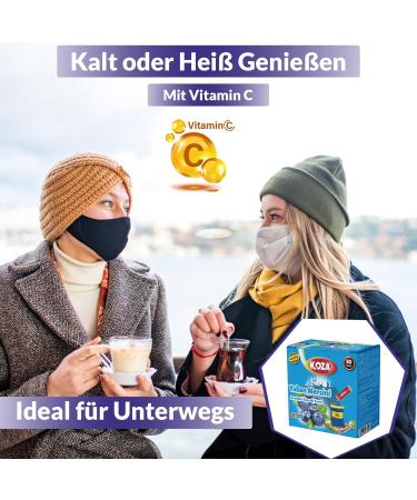 Buy Koza Blueberry Instant Drink Powder Sticks (50-Pack) | Perfect for Hot & Cold Drinks | Turkish Tea & Iced Tea Powder - Buy Online on GoSupps.com