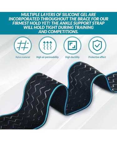 ELEVON Adjustable Ankle Support Brace with Foot Strap - Breathable & Prevents Sprains - Men and Women Achilles Tendon Support - Relieves Plantar Fasciitis - Reduce Pain - Buy Online on GoSupps.com