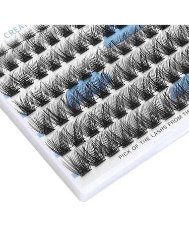 Eyelash Clusters Mixed Long Lasting Grip Lightweight D-curl Mixed Individual Lashes Fluffy Easy to Remove 8/10/12/14/16mm for Cosplay - Buy Online on GoSupps.com