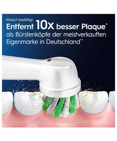 Oral-B Pro CrossAction Electric Toothbrush Heads - 6 Pack X-Shaped Bristles for Superior Cleaning Original Oral-B Attachments Made in Germany - Buy Online on GoSupps.com
