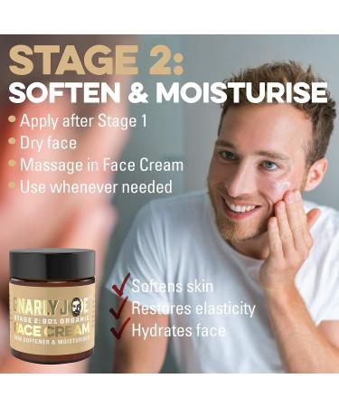 Gnarly Joe 5 Minute Face Boost. 2-Stage Ultimate Skin Care Solution for Men: Gentle Exfoliate and Face Clean plus Face Cream. 100 ml and 30 ml - Buy Online on GoSupps.com