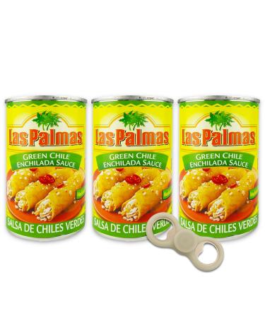 Las Palmas Medium Green Enchilada Sauce Pack  3 Cans of Las Palmas Salsa De Chiles Verdes | Medium green enchilada sauce, las palmas enchilada sauce