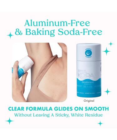 Kopari Aluminum-Free Natural Deodorant with Organic Coconut Oil - Original 2 Pack - Vegan, Gluten-Free, Cruelty-Free - Non-Toxic, Paraben-Free - for Men & Women - Natural Odor Protection - Buy Online on GoSupps.com