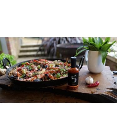 Chilli No.5 | Chinese Stir-Fry Hot and Sour Sauce Award-Winning Exclusive Five Chilli Blend Healthy Superfoods and Organic Vegan Gluten Free No Artificial Colours or Flavourings 200 ml Bottle - Buy Online on GoSupps.com