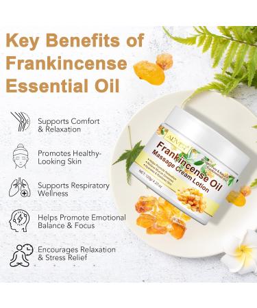 Frankincense Balm for Anti-Aging Muscle Massage Deep Moisturizing Cream for Dry Cracked Skin Face Body Skincare for Men and Women 2oz Natural Balm - Buy Online on GoSupps.com