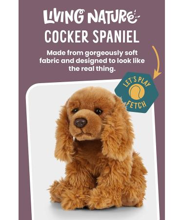 Living Nature 22cm Realistic Soft Cuddly Cocker Spaniel Dog Toy - Buy Online on GoSupps.com