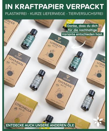 Heldengr n Organic Bio Laurel Oil - 100% Natural Essential Oil - Certified Foods - 4 x 30 ml Pack - Leaf Labs - Buy Online on GoSupps.com