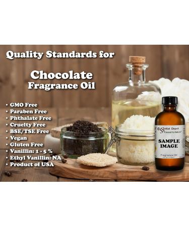 Chocolate Fragrance Oil - 4 oz Amber Glass Bottle | Premium Scent for Candles & Soaps | International Shipping Available - Buy Online on GoSupps.com