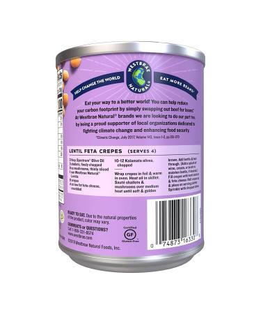 Westbrae Natural Organic Lentil Beans 15 Oz (Pack of 12) - No Salt Added - Packaging May Vary - Buy Online on GoSupps.com