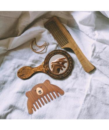 Beavorty Natural Green Sandalwood Wide Tooth Scalp Comb - Head Massage Tool for Women | Premium Wood Hair Comb for Scalp Massage - Buy Online on GoSupps.com