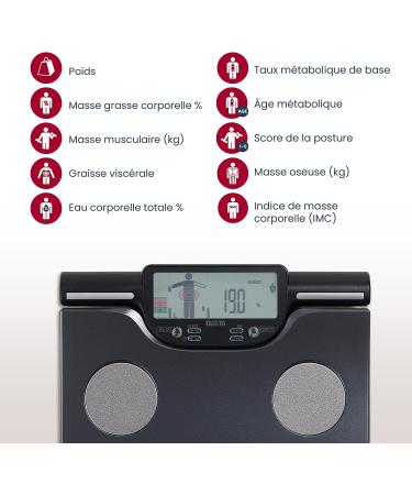 TANITA BC-613 Segmental Body Composition Scale - Black Gun Metalic/Black | Body Fat, Muscle Mass Per Body Part, Daily Calorie Intake - Buy Online on GoSupps.com