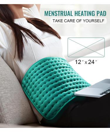 Heating Pad for Back Neck Shoulder Pain Relief - Electric, X-Large, Auto Shut Off, 6 Heat Settings - Gifts for Women Men Mom Dad - Christmas, Mothers Day, Fathers Day - Moist Dry Heat Options - Buy Online on GoSupps.com