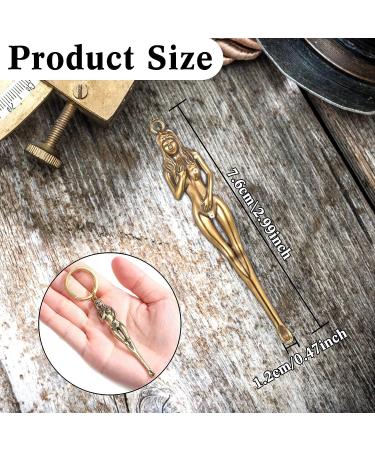 Wax Carving Tools Set - 3 Pieces, 2.99 x 0.47 Inch, Brass Scoop for Pottery and Clay Sculpting - Buy Online on GoSupps.com