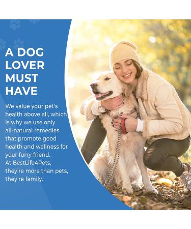 BestLife4Pets Oral Health Dental Care Supplement for Dogs - Plaque Tartar Remover, Gingivitis Control, Anti-Inflammatory Pain Relief - Natural Pills - Buy Online on GoSupps.com