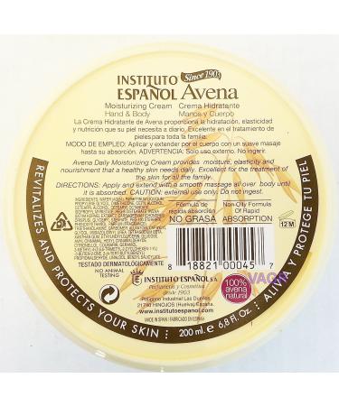 Buy Avena Daily Moisturizing Cream 6.8 OZ - Hydrating Skin Care for All Skin Types | International Shipping Available - Buy Online on GoSupps.com