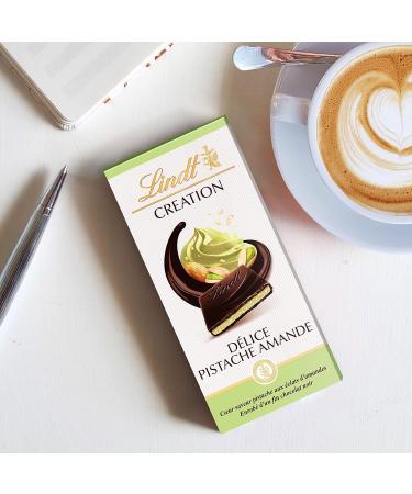 Lindt - D lice Pistachio Eclats D'Almonds CREATION Tablet - Dark Chocolate 150 g - Buy Online on GoSupps.com