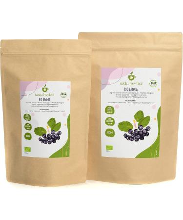 Organic Dried Chokeberry (500g) Organic Grown Whole Aronia Berries 100% Natural and Pure Ready to Eat Fruit Snack Vegan - Buy Online on GoSupps.com
