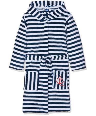 Playshoes Unisex Children's Fleece Bathrobe Dressing Gown 146-152 Stripes