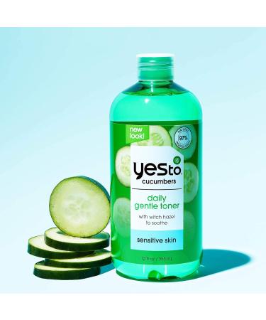 Buy Yes To Cucumbers Soothing + Calming Toner 12 Fl Oz | Vegan 97% Natural Hydrate & Nourish Sensitive Skin Worldwide - Buy Online on GoSupps.com
