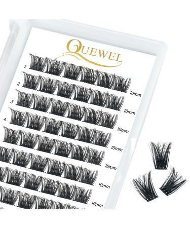 Eyelashes Individual quewry individual eyelash cluster lashes 72stck.C curl 10mm eyelash segments wide foundation individual eyelashes for eyes make-up diy eyelash extensions (honey 01-c-10mm) 1 piece (1 Pack) Honey 01-c-10mm