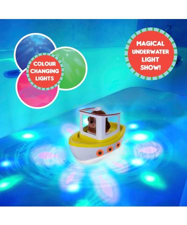 Hey Duggee Lightshow River Boat: Bath Toy for Kids, Projects Lights Underwater, Floats, Squirrel Club CBeebies, Age 3 - Buy Online on GoSupps.com