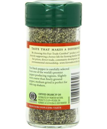 Frontier Natural Products Pepper Og Medium Black Ft 1.80-Ounce - Buy Online on GoSupps.com