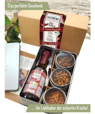 Direct & Friendly Gift Set - Chili Olive Oil & Chili Flakes (4 Pieces) | Extra Sharp Gourmet Flavor for Every Taste - Buy Online on GoSupps.com