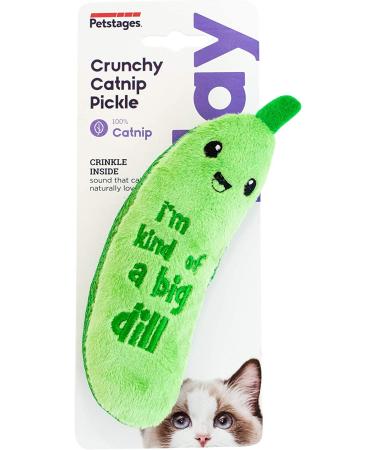 Petstages Crunchy Pickle Kicker Cat Toy - Dental and Catnip Infused - Buy Online on GoSupps.com
