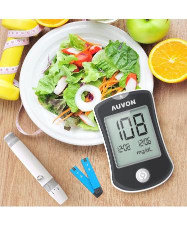 AUVON Blood Glucose Monitor Kit with 150 Strips, 50 Lancets, Lancing Device - I-QARE DS-W Diabetes Testing Kit, Portable Bag, Coding Free - Buy Online on GoSupps.com