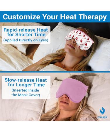 Zomaple Heated Eye Mask for Dry Eyes | Reusable Moist Heat Compress | Soothing Warm Compress for Relief from Stye & Blepharitis | Microwavable Rose Gold Design - Buy Online on GoSupps.com