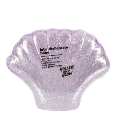 Holler and Glow Beauty Let's Shellabrate Babe Shell Shaped Bath Fizzer