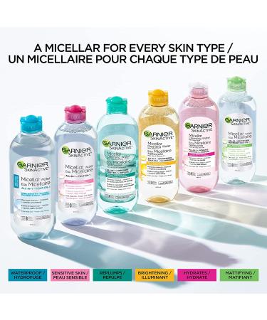 Garnier SkinActive Micellar Cleansing Water for Waterproof Makeup 3.4 fl oz - Gentle & Effective Makeup Remover - Buy Online on GoSupps.com
