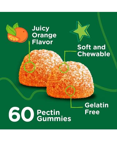 Kids 3-in-1 Immune Support Gummies | 60 Count | Zinc 10mg + Vitamin C & Echinacea | Vegan Pectin Based | Gelatin Free | Orange Flavor - Buy Online on GoSupps.com
