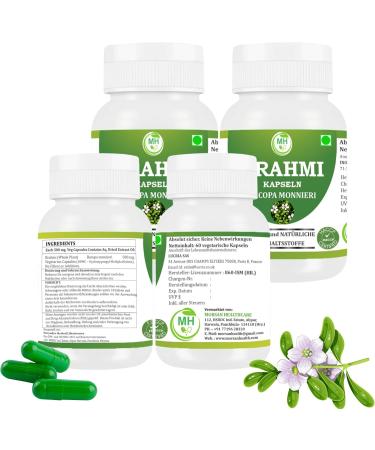  Morsan Healthcare Morsan Healthcare Brahmi (Bacopa monnieri) Capsules | Pack of 60 x 500 mg. Vegetarian capsules | Natural food supplement - Buy Online on GoSupps.com